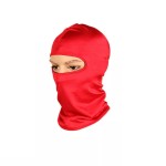 Face protection mask / hood, for paintball, skiing, motorcycling, airsoft, red color